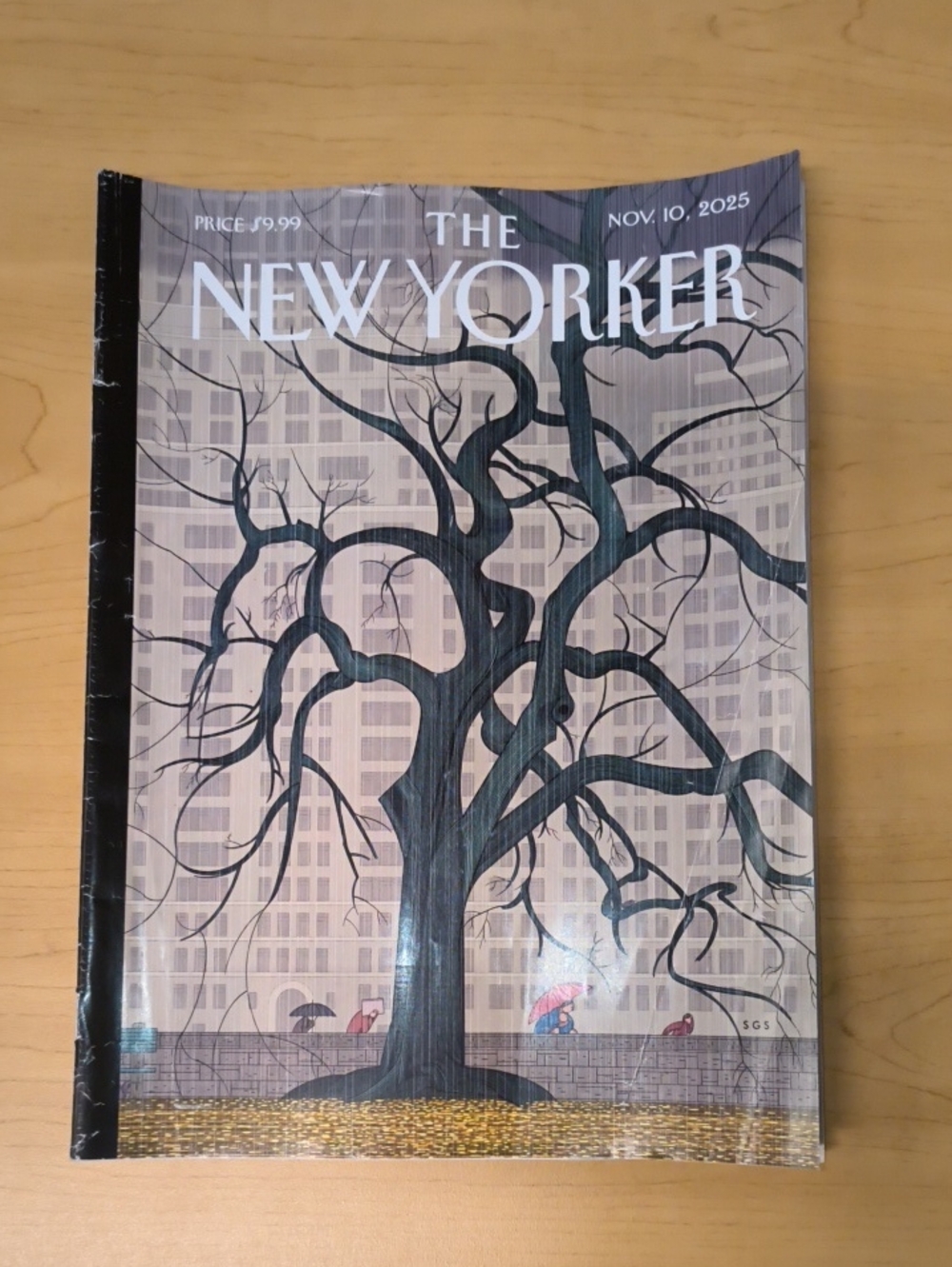 The New Yorker Magazine David Hockney’s “Going Up Garrowby Hill”..:Nov 10, 2025